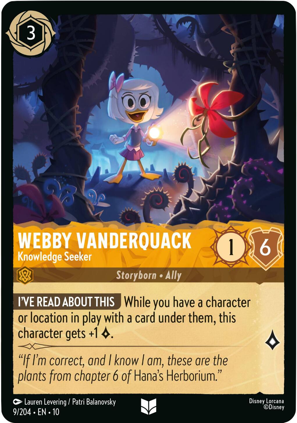 Webby Vanderquack - Knowledge Seeker (9/204) [Whispers in the Well] | I Want That Stuff Brandon