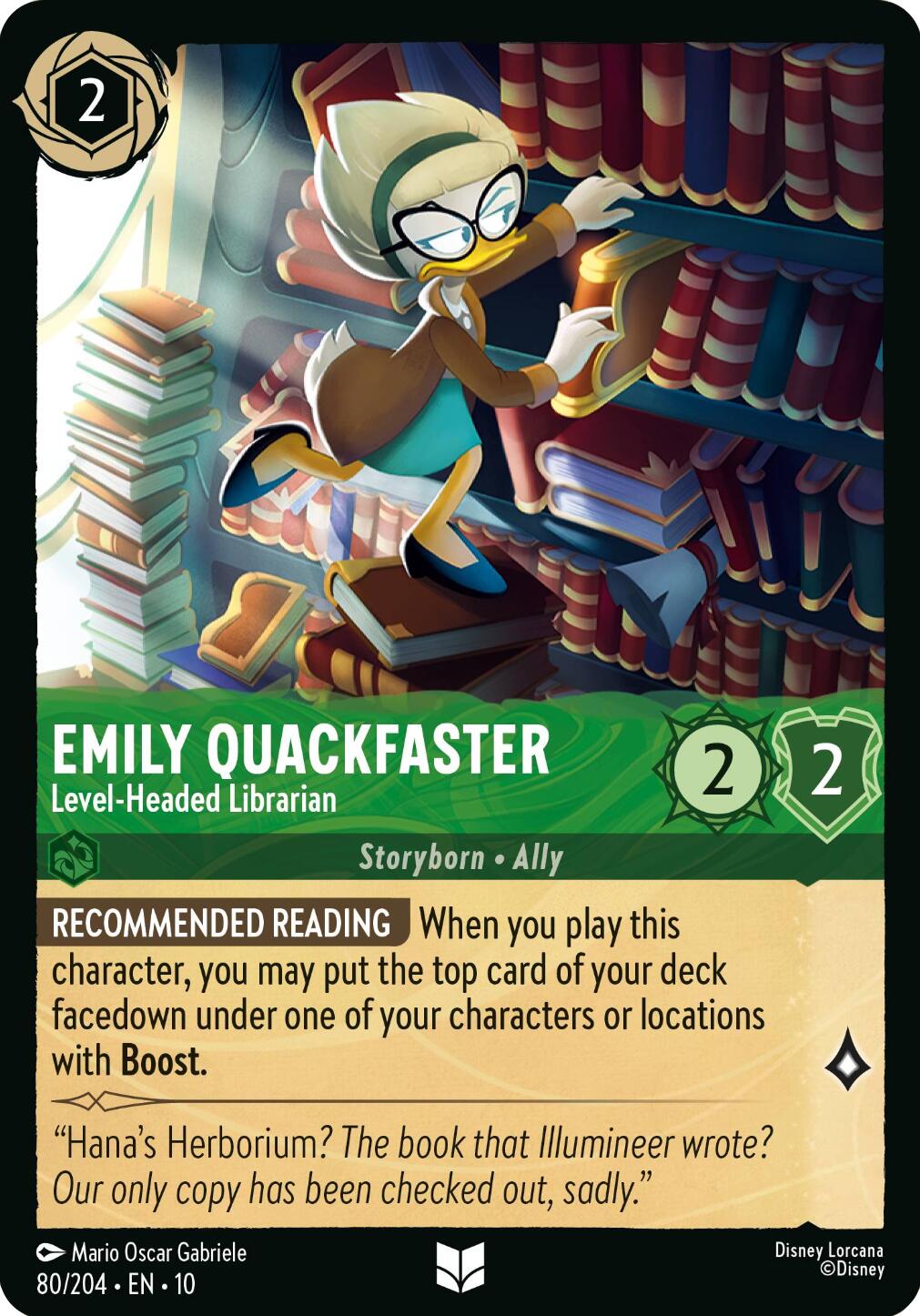 Emily Quackfaster - Level-Headed Librarian (80/204) [Whispers in the Well] | I Want That Stuff Brandon