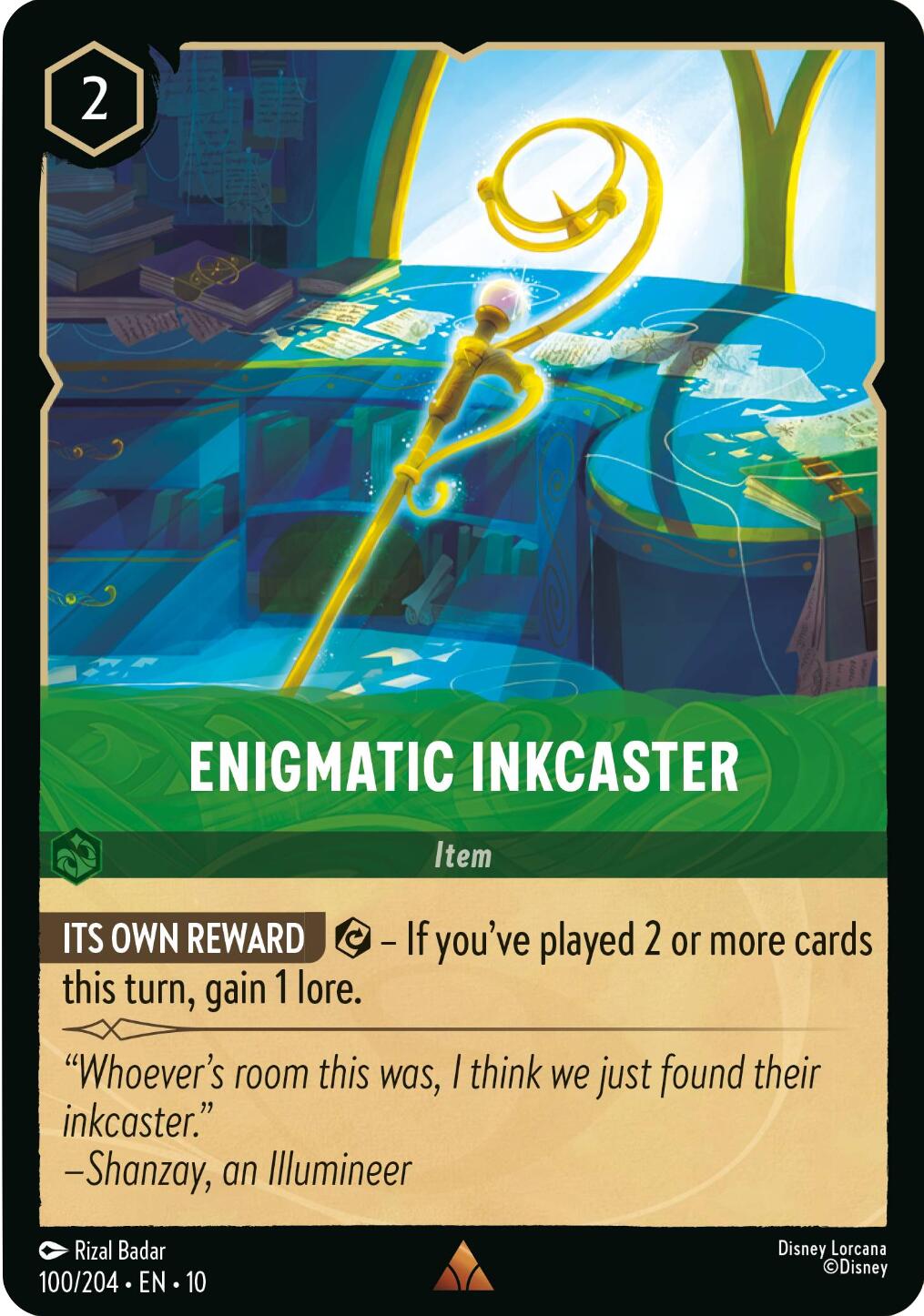 Enigmatic Inkcaster (100/204) [Whispers in the Well] | I Want That Stuff Brandon