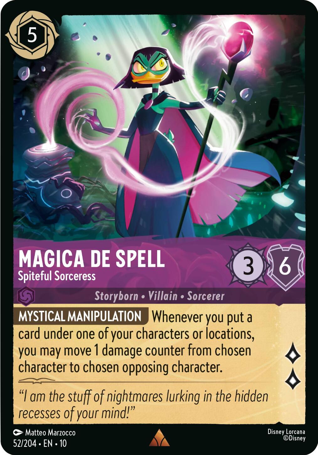 Magica De Spell - Spiteful Sorceress (52/204) [Whispers in the Well] | I Want That Stuff Brandon