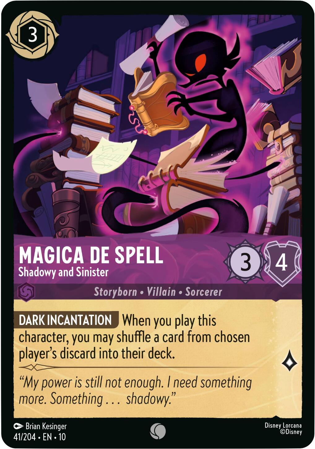 Magica De Spell - Shadowy and Sinister (41/204) [Whispers in the Well] | I Want That Stuff Brandon