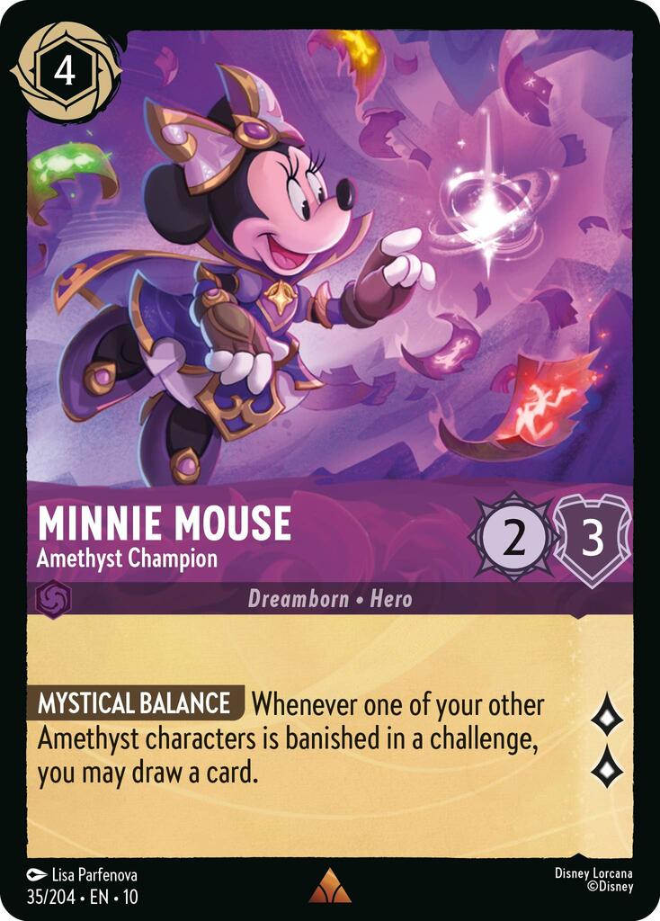 Minnie Mouse - Amethyst Champion (35/204) [Whispers in the Well] | I Want That Stuff Brandon