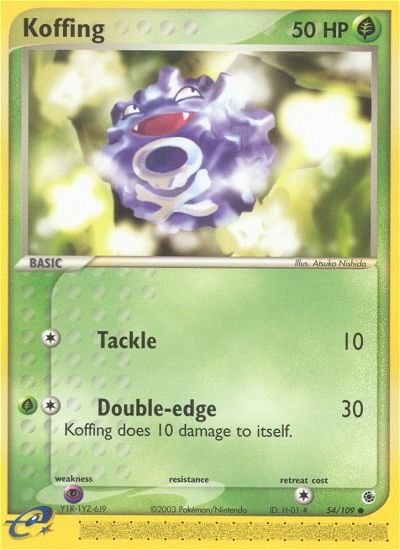 Koffing (54/109) [EX: Ruby & Sapphire] | I Want That Stuff Brandon