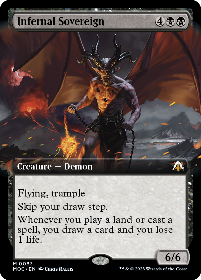Infernal Sovereign (Extended Art) [March of the Machine Commander] | I Want That Stuff Brandon