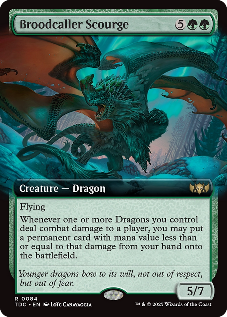 Broodcaller Scourge (Extended Art) [Tarkir: Dragonstorm Commander] | I Want That Stuff Brandon