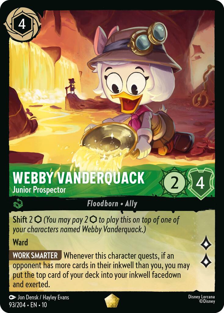 Webby Vanderquack - Junior Prospector (93/204) [Whispers in the Well] | I Want That Stuff Brandon