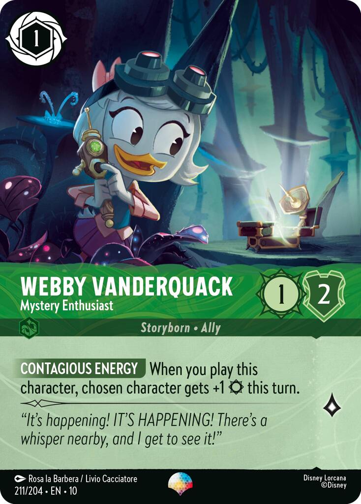 Webby Vanderquack - Mystery Enthusiast (Epic) (211/204) [Whispers in the Well] | I Want That Stuff Brandon