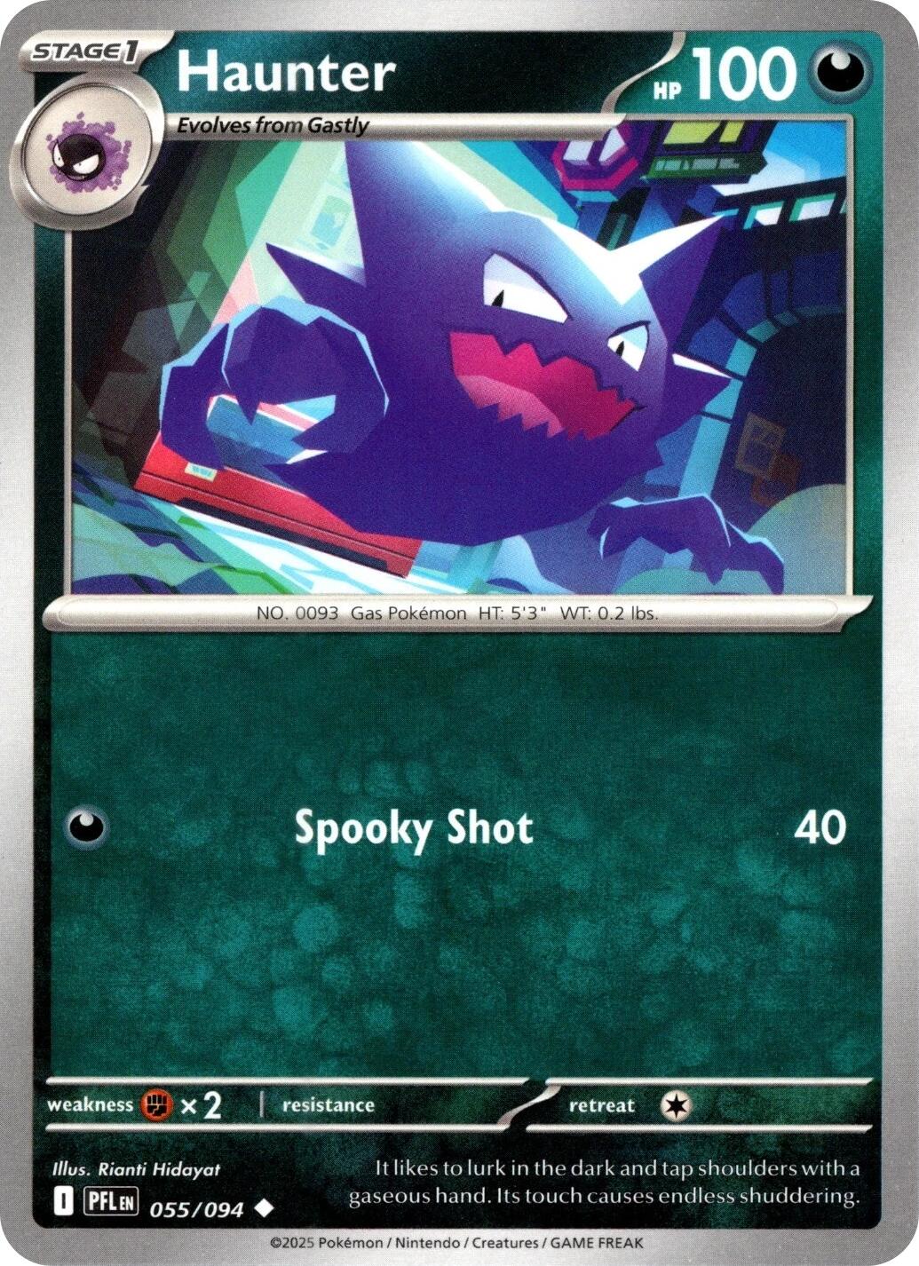 Haunter (055/094) [Mega Evolution: Phantasmal Flames] | I Want That Stuff Brandon
