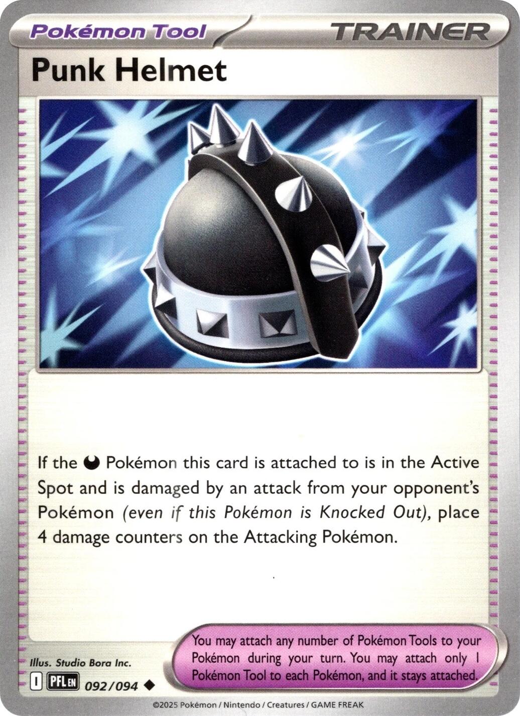 Punk Helmet (092/094) [Mega Evolution: Phantasmal Flames] | I Want That Stuff Brandon