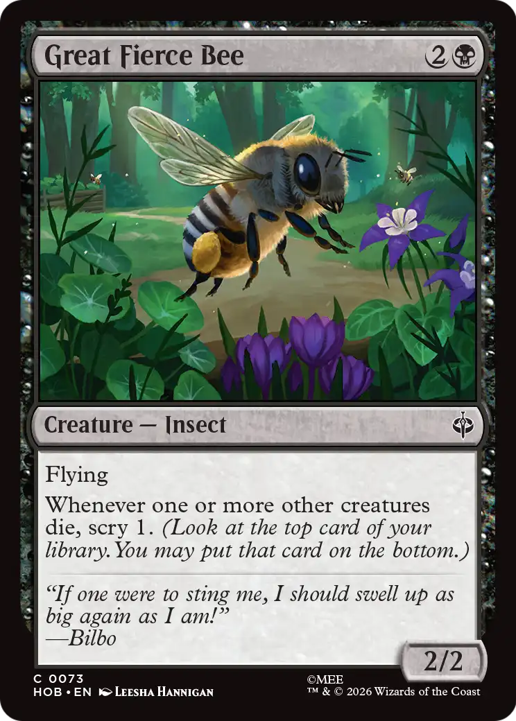 Great Fierce Bee [The Hobbit] | I Want That Stuff Brandon