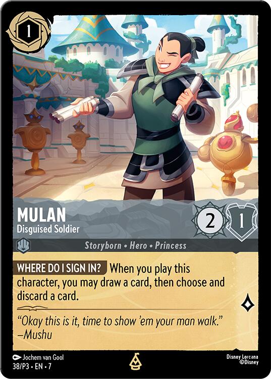 Mulan - Disguised Soldier (38) [Promo Cards] | I Want That Stuff Brandon