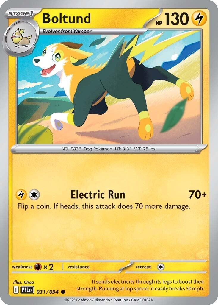 Boltund (031/094) [Mega Evolution: Phantasmal Flames] | I Want That Stuff Brandon