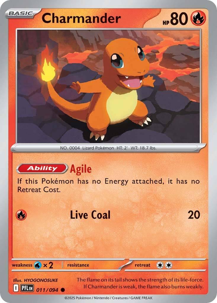 Charmander (011/094) [Mega Evolution: Phantasmal Flames] | I Want That Stuff Brandon