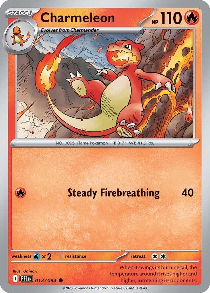 Charmeleon (012/094) [Mega Evolution: Phantasmal Flames] | I Want That Stuff Brandon