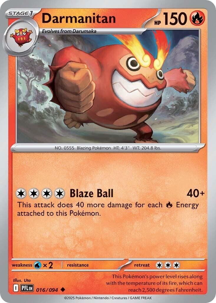 Darmanitan (016/094) [Mega Evolution: Phantasmal Flames] | I Want That Stuff Brandon