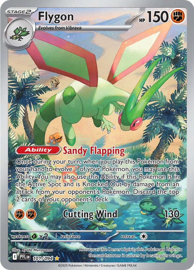 Flygon (101/094) [Mega Evolution: Phantasmal Flames] | I Want That Stuff Brandon