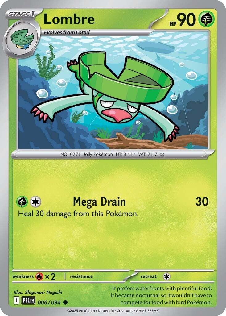 Lombre (006/094) [Mega Evolution: Phantasmal Flames] | I Want That Stuff Brandon