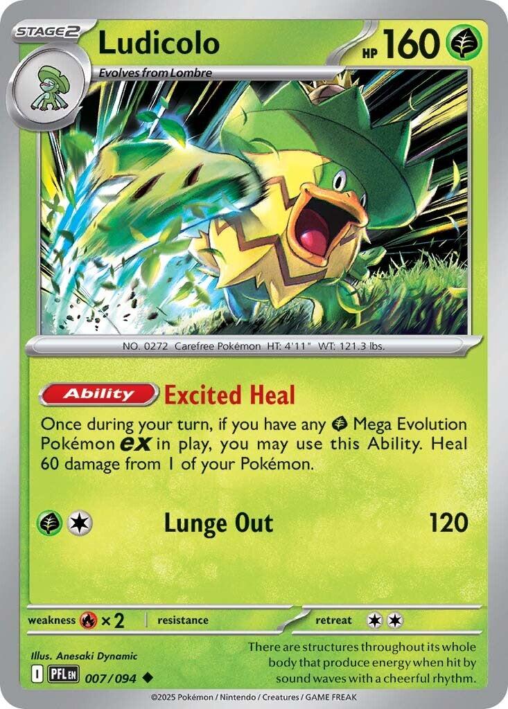Ludicolo (007/094) [Mega Evolution: Phantasmal Flames] | I Want That Stuff Brandon