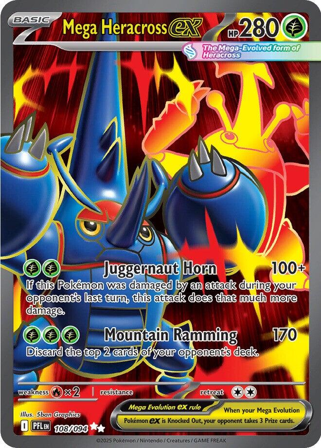 Mega Heracross ex (108/094) [Mega Evolution: Phantasmal Flames] | I Want That Stuff Brandon