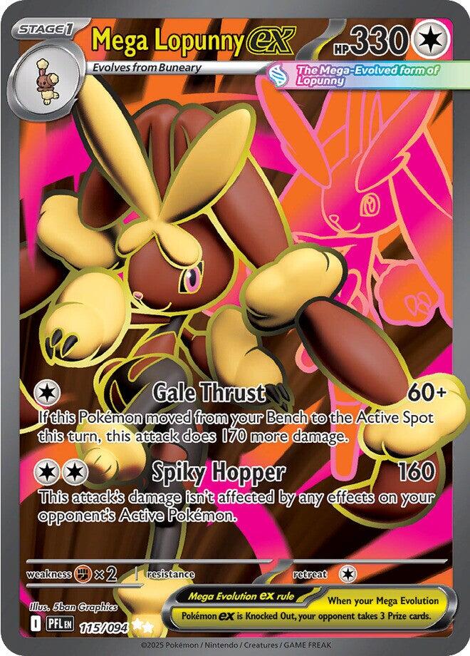 Mega Lopunny ex (115/094) [Mega Evolution: Phantasmal Flames] | I Want That Stuff Brandon