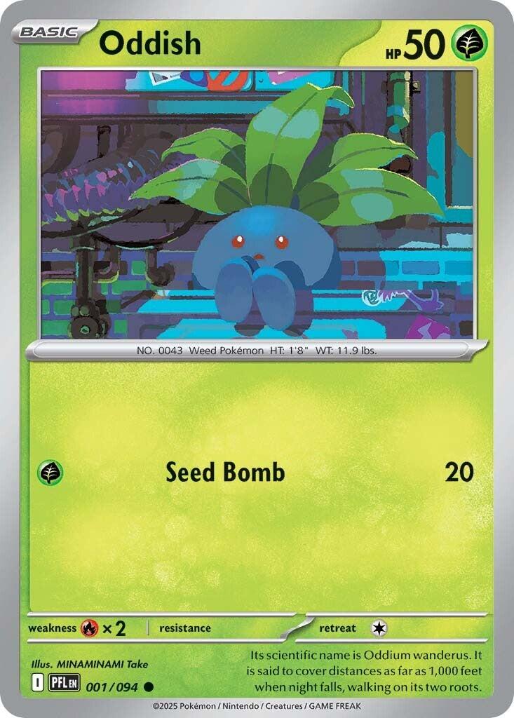 Oddish (001/094) [Mega Evolution: Phantasmal Flames] | I Want That Stuff Brandon