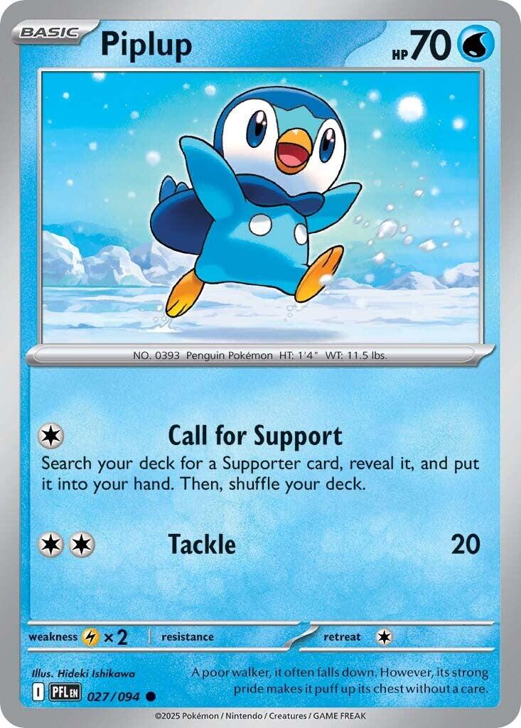 Piplup (027/094) [Mega Evolution: Phantasmal Flames] | I Want That Stuff Brandon