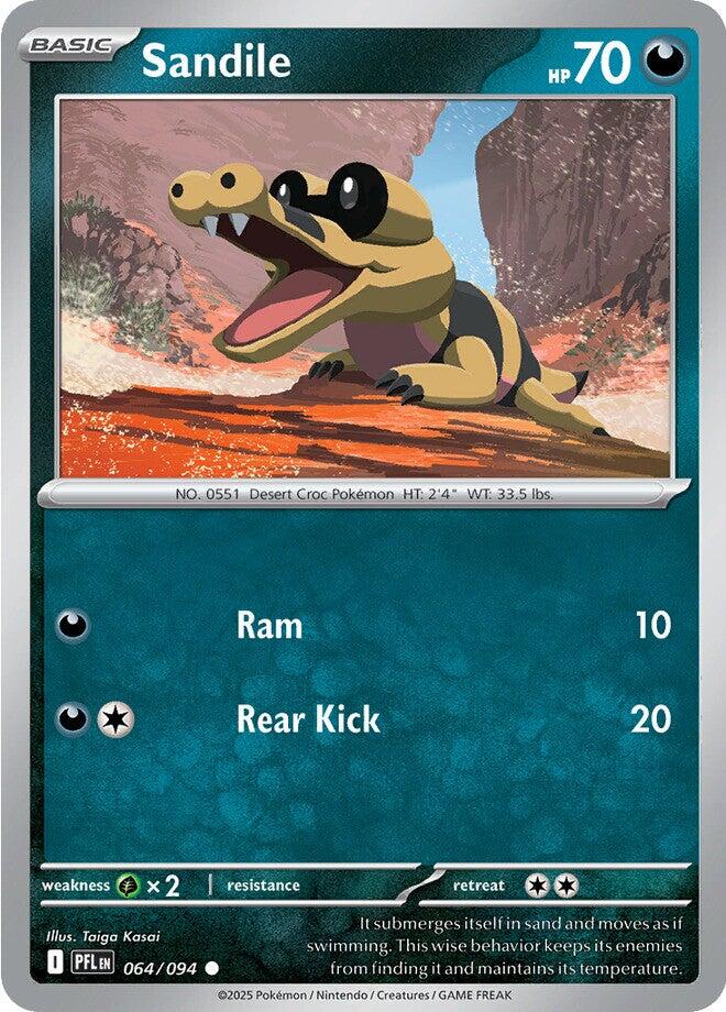 Sandile (064/094) [Mega Evolution: Phantasmal Flames] | I Want That Stuff Brandon
