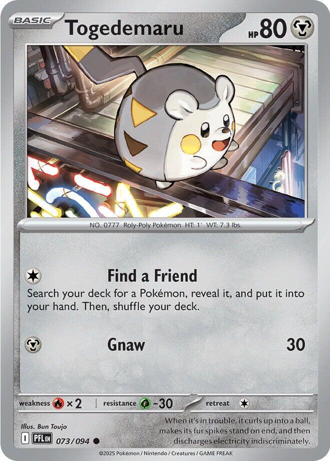 Togedemaru (073/094) [Mega Evolution: Phantasmal Flames] | I Want That Stuff Brandon