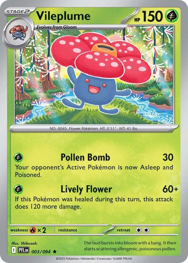 Vileplume (003/094) [Mega Evolution: Phantasmal Flames] | I Want That Stuff Brandon