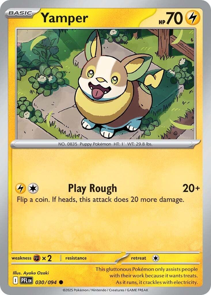 Yamper (030/094) [Mega Evolution: Phantasmal Flames] | I Want That Stuff Brandon