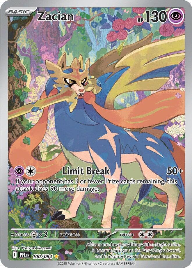 Zacian (100/094) [Mega Evolution: Phantasmal Flames] | I Want That Stuff Brandon