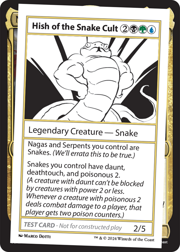 Hish of the Snake Cult [Mystery Booster 2 Playtest Cards] | I Want That Stuff Brandon