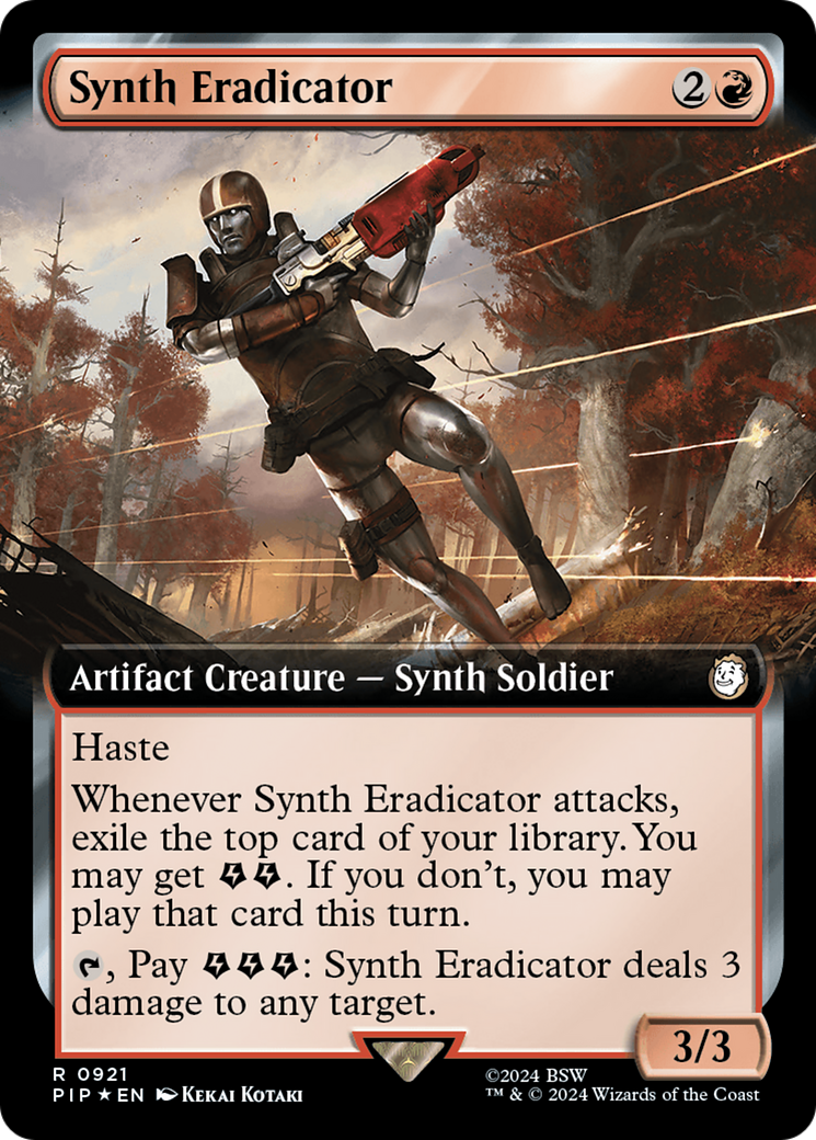 Synth Eradicator (Extended Art) (Surge Foil) [Fallout] | I Want That Stuff Brandon