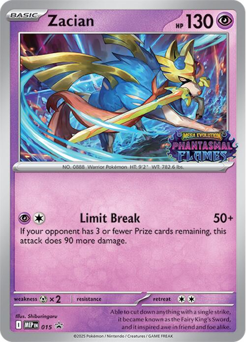 Zacian (015) (Prerelease) [Mega Evolution Promo] | I Want That Stuff Brandon