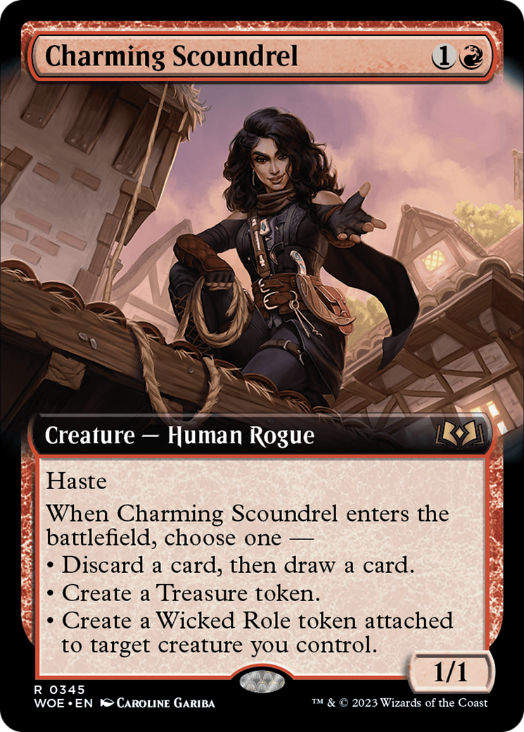 Charming Scoundrel (Extended Art) [Wilds of Eldraine] | I Want That Stuff Brandon