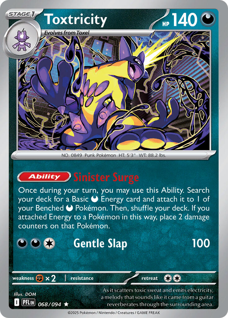 Toxtricity (068/094) (Theme Deck Exclusive) [Mega Evolution: Phantasmal Flames] | I Want That Stuff Brandon