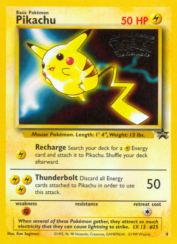 Pikachu (4) [Wizards of the Coast: Black Star Promos] | I Want That Stuff Brandon