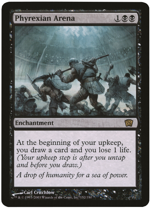 Phyrexian Arena (Oversized) [Eighth Edition Box Topper] | I Want That Stuff Brandon