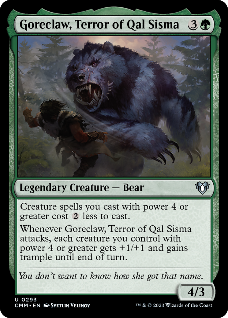 Goreclaw, Terror of Qal Sisma [Commander Masters] | I Want That Stuff Brandon