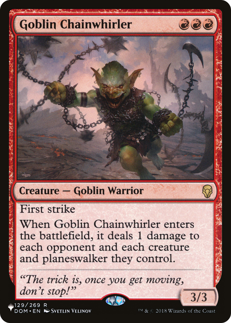 Goblin Chainwhirler [The List] | I Want That Stuff Brandon