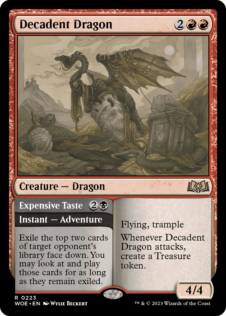 Decadent Dragon // Expensive Taste [Wilds of Eldraine] | I Want That Stuff Brandon