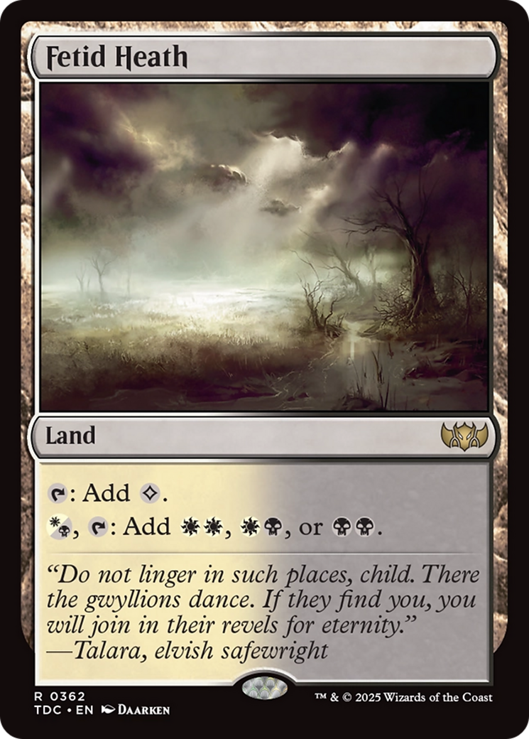 Fetid Heath [Tarkir: Dragonstorm Commander] | I Want That Stuff Brandon