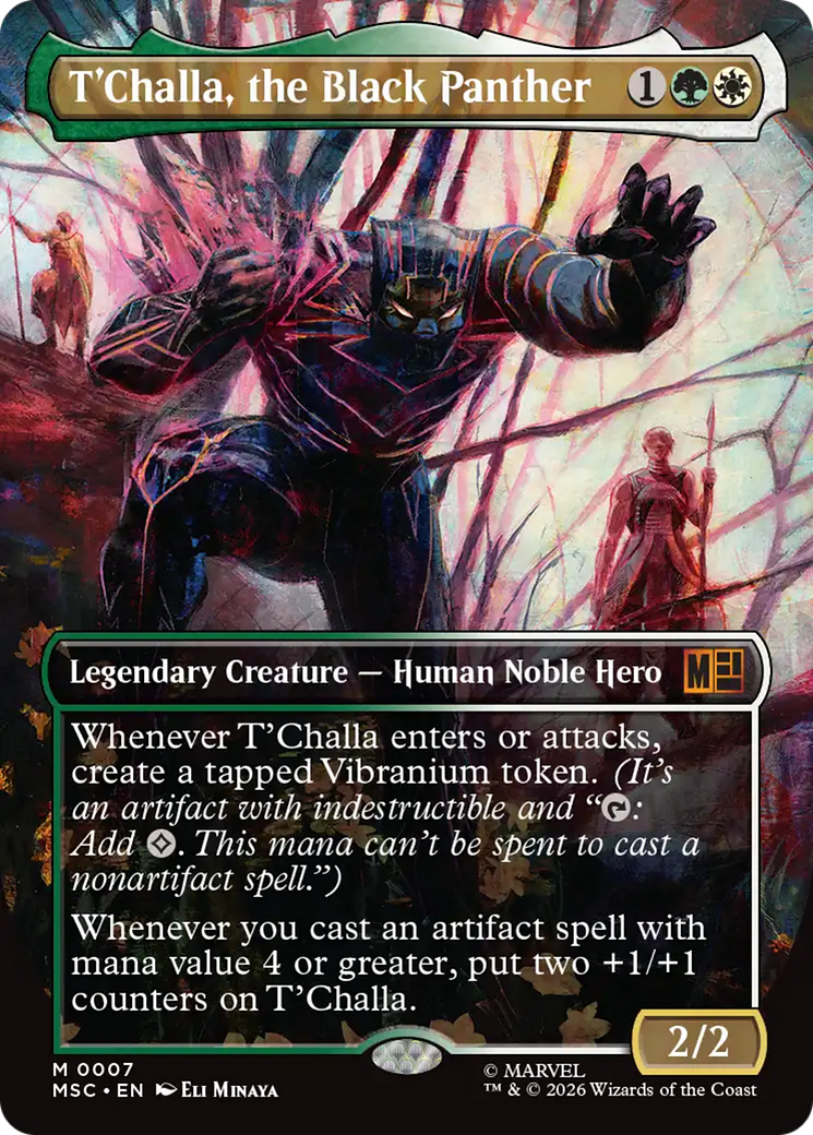 T'Challa, the Black Panther (Borderless) [Marvel Super Heroes Commander] | I Want That Stuff Brandon