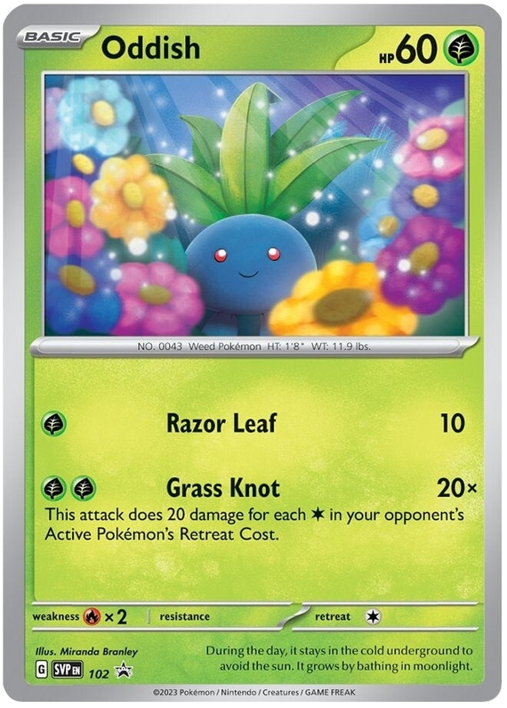 Oddish (102) [Scarlet & Violet: Black Star Promos] | I Want That Stuff Brandon