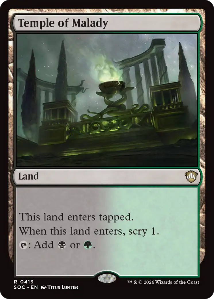 Temple of Malady [Secrets of Strixhaven Commander] | I Want That Stuff Brandon