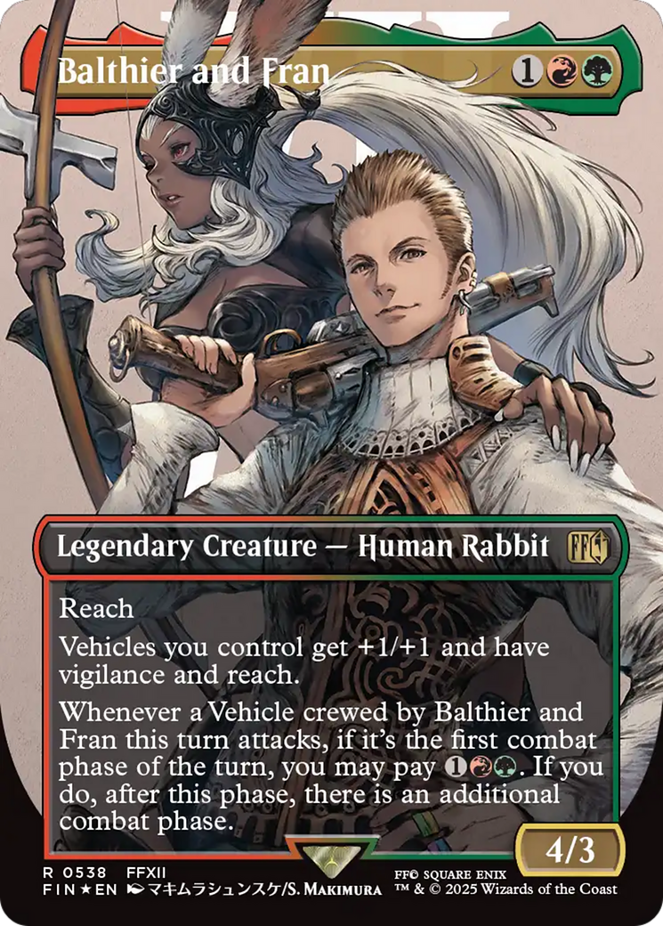 Balthier and Fran (Borderless) (Surge Foil) [FINAL FANTASY] | I Want That Stuff Brandon