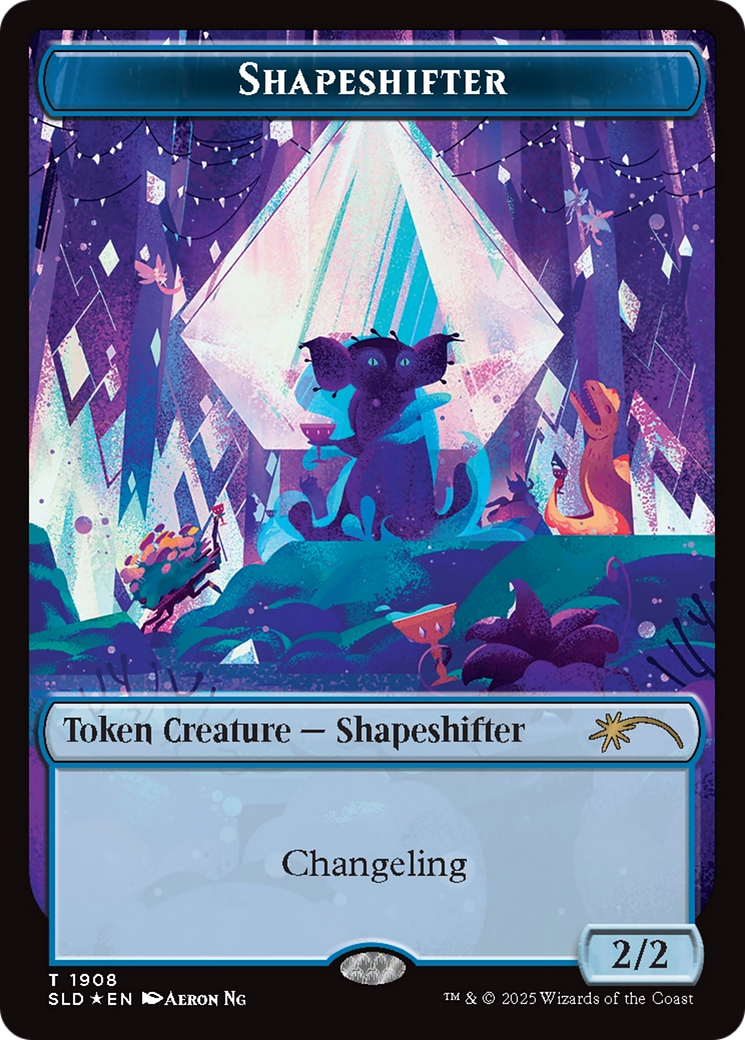 Shapeshifter Token (1908) (Double Rainbow Foil) [Secret Lair Drop Series] | I Want That Stuff Brandon