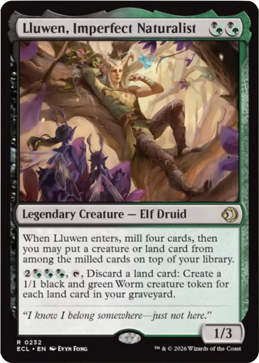 Lluwen, Imperfect Naturalist [Lorwyn Eclipsed] | I Want That Stuff Brandon