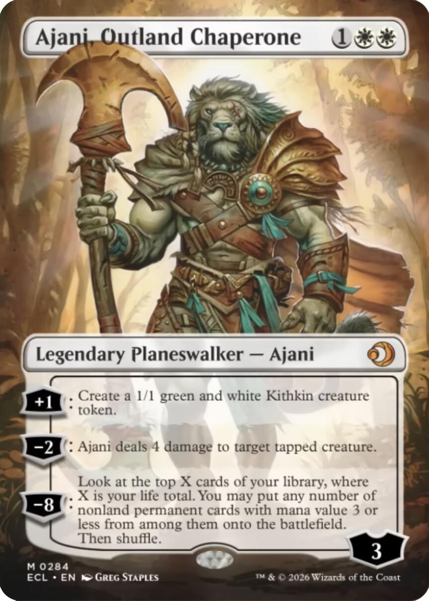 Ajani, Outland Chaperone (Borderless) [Lorwyn Eclipsed] | I Want That Stuff Brandon