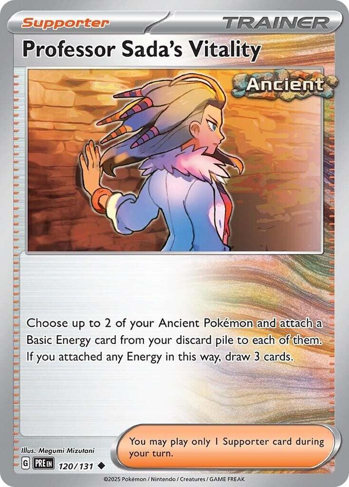 Professor Sada's Vitality (120/131) [Scarlet & Violet: Prismatic Evolutions] | I Want That Stuff Brandon